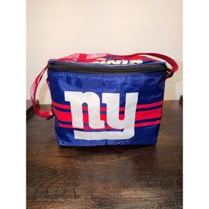 NFL New York Giants Insulated Lunch Bag Cooler Blue Red Adjustable Strap